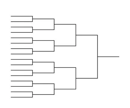Tournament bracket templates Illustrazione stock