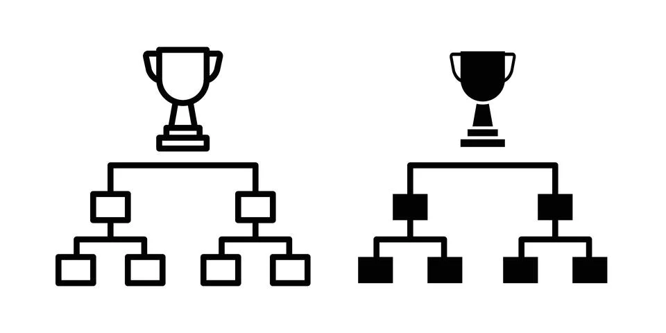 Tournament icon set, collection of vector icons Stock Illustration