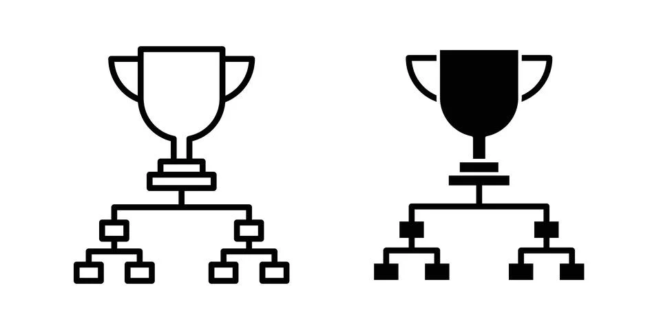 Tournament icon set. Vector EPS 10 Stock Illustration