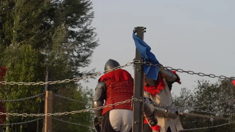 Tournament on the lists Video stock 139905591