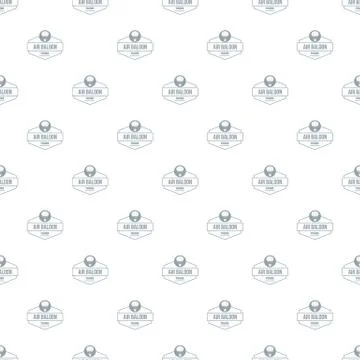 Tours air balloon pattern vector seamless Stock Illustration