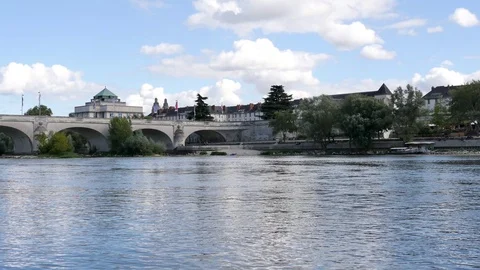Tours is an old town in the centre-west of France. Stock Footage 94954698