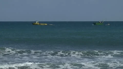 Tow boat 스톡 동영상 12050056