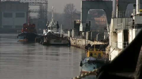 Tow boats Stock Footage 10797832