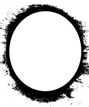 Tow different frames with different grunge texture designs, frame set Illustrazione stock