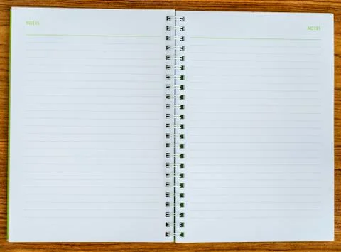 Tow page notebook Stock Photos