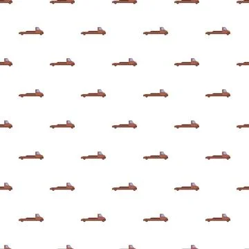 Tow truck flatbed pattern seamless background design Stock Illustration