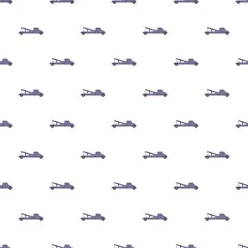 Tow truck vehicles repeating pattern transportation service Stock Illustration