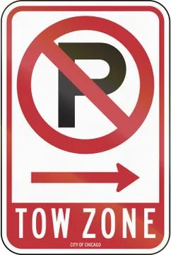 Tow Zone Stock Illustration