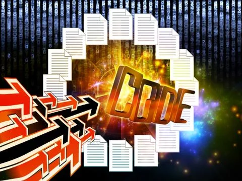 Toward Code Stock-Illustration