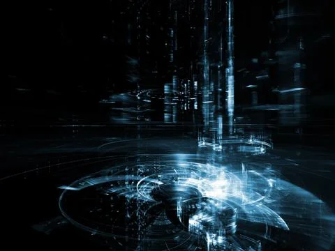 Toward Digital City Stock Illustration