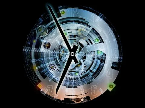 Toward Digital Clockwork Stock Illustration