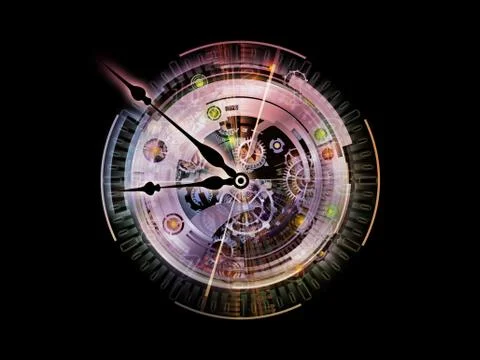 Toward Digital Clockwork Stock Illustration