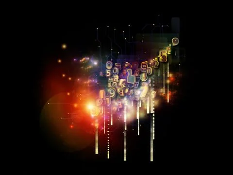 Toward Digital Cloud Technology Illustrazione stock