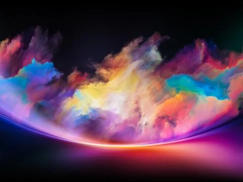 Toward Digital Colors Stock Illustration