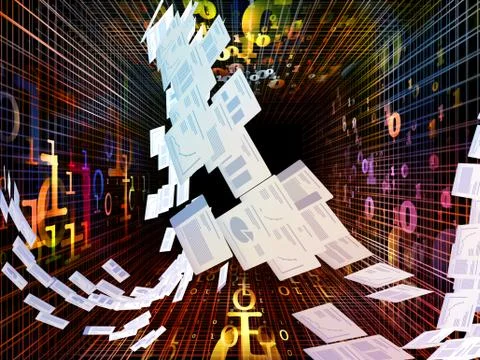 Toward Digital Conceptual Space Stock Illustration