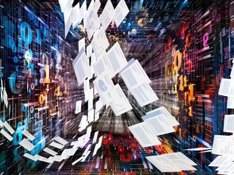 Toward Digital Conceptual Space Stock Illustration