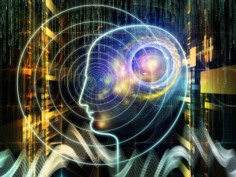 Toward Digital Consciousness 스톡 일러스트