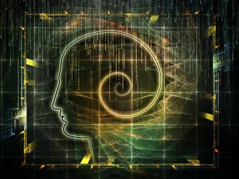 Toward Digital Consciousness 스톡 일러스트