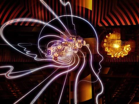 Toward Digital Consciousness 스톡 일러스트