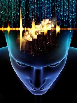 Toward Digital Consciousness 스톡 일러스트