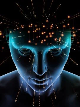 Toward Digital Consciousness Stock Illustration