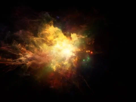 Toward Digital Cosmos Stock Illustration