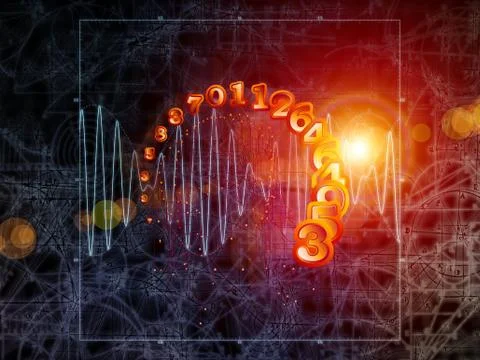 Toward Digital Geometry Stock Illustration