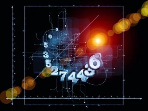 Toward Digital Geometry Stock Illustration