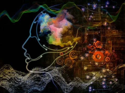 Toward Digital Machine Consciousness Stock Illustration