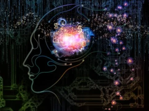 Toward Digital Machine Consciousness Stockillustratie