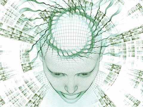 Toward Digital Mind 스톡 일러스트