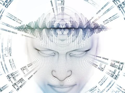 Toward Digital Mind Stockillustratie