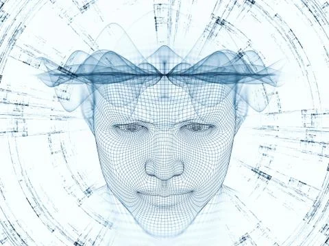 Toward Digital Mind Stockillustratie