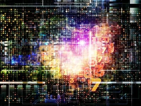 Toward Digital Network Illustrazione stock