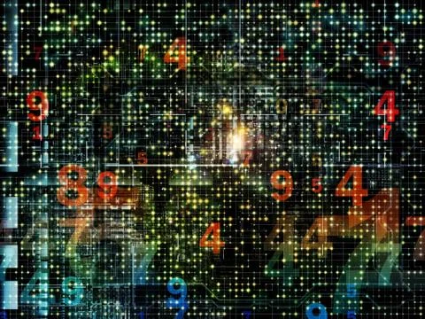 Toward Digital Network Illustrazione stock