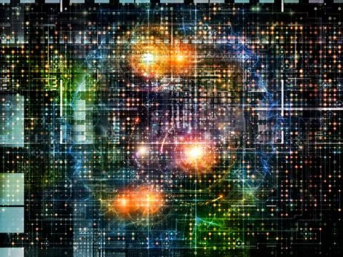 Toward Digital Network Illustrazione stock