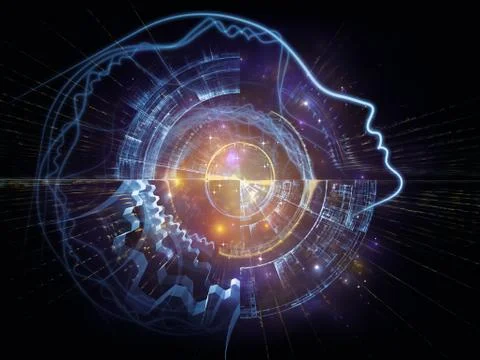 Toward Digital New Self Stockillustratie