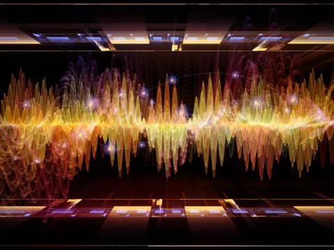 Toward Digital Oscillation Stock Illustration