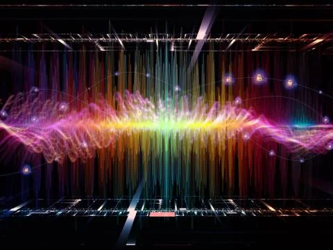 Toward Digital Oscillation 스톡 일러스트