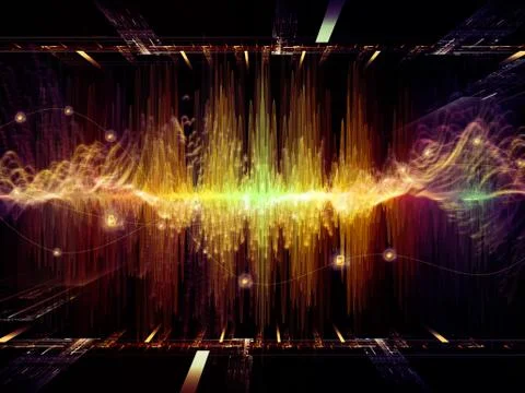 Toward Digital Oscillation 스톡 일러스트
