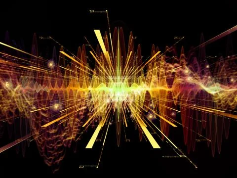 Toward Digital Oscillation Illustrazione stock