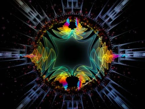 Toward Digital Radial Oscillation Stock Illustration