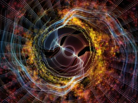 Toward Digital Radial Oscillation Stock Illustration