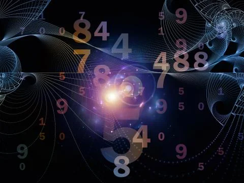 Toward Digital Space Geometry Stock Illustration