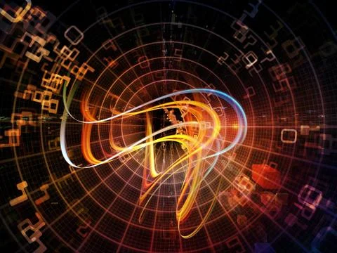 Toward Digital Technology Illustrazione stock