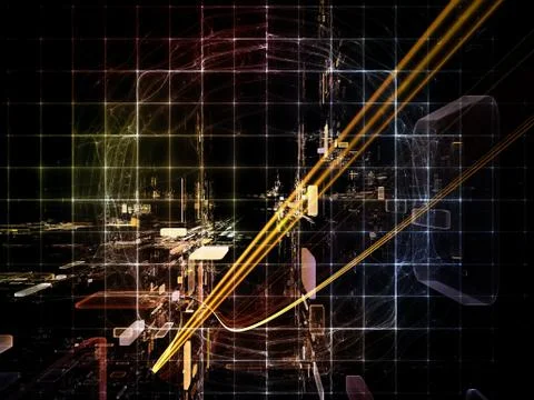 Toward Digital Technology Stock Illustration