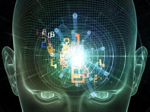 Toward Digital Thought Stock-Illustration