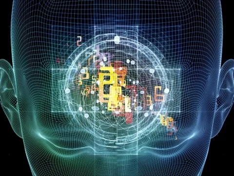 Toward Digital Thought Illustrazione stock