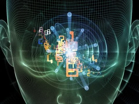 Toward Digital Thought 스톡 일러스트